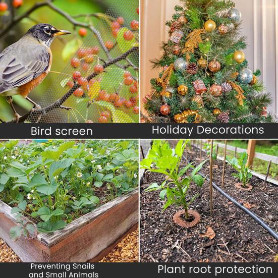 Anti-Rat Stainless Steel Mesh Double Layered Mesh Trap Rodent Control Netting Anti Slug Snail Barrier for Garden Chicken Coop