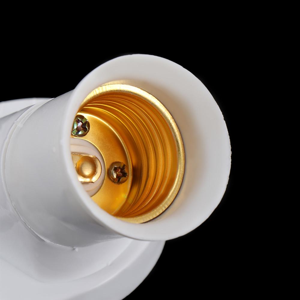 6A E27 Converter Base Socket 45 Degree Angle Plastic Bulb Holders Lamp Bases Light Base Adapter