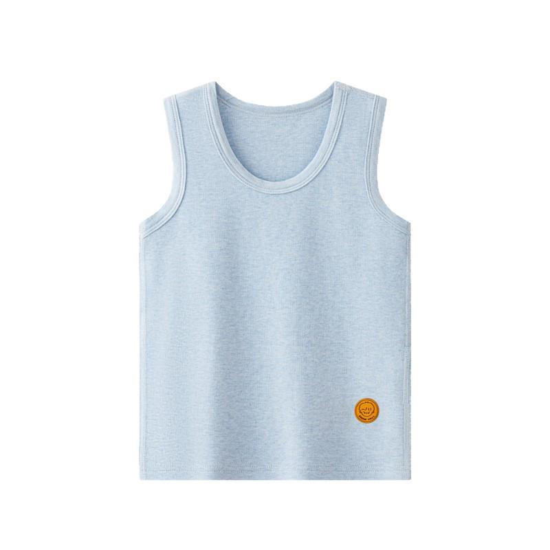 Colete térmico infantil de algodão - Camada base quente para crianças, ideal para outono/inverno.