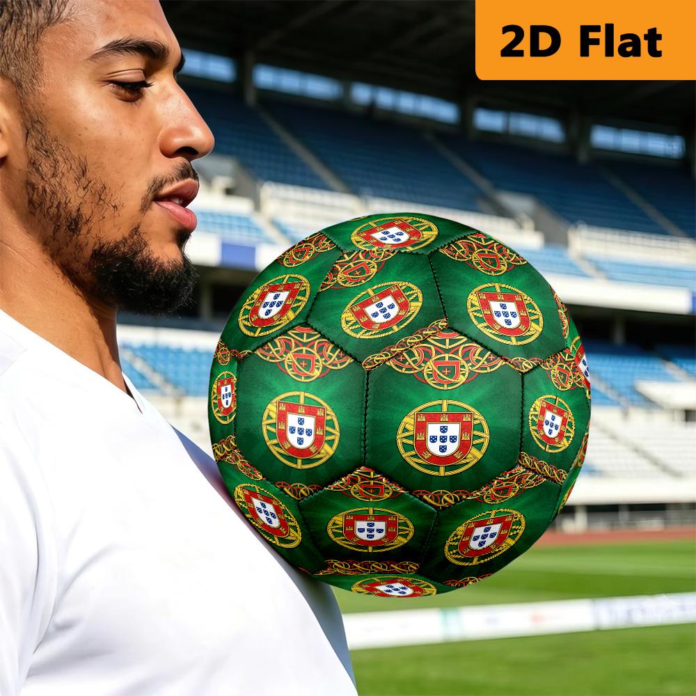 Portuguese Heritage Emblem Football Suitable for Both Training and Competition No. 5 Football Outdoor Sports Very Elastic Unique Football Gifts