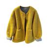 Plus Size Faux Lamb Wool Winter Coat for Women - Thick, Loose, and Warm