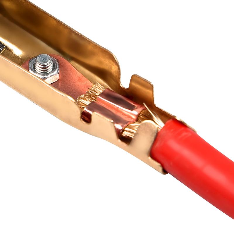 1 Pair Plastic Handle Test Alligator Clip For Electric Project 100-300A Electrical Crocodile Alligator Battery Insulated Clip