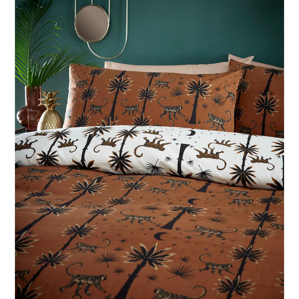 Furn Desert Exotic Reversible Monkey Duvet Cover Set