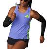 Adidas Adizero Running Tank Top Soft Comfortable Breathable Sports Vest Women tops Blue IT4561