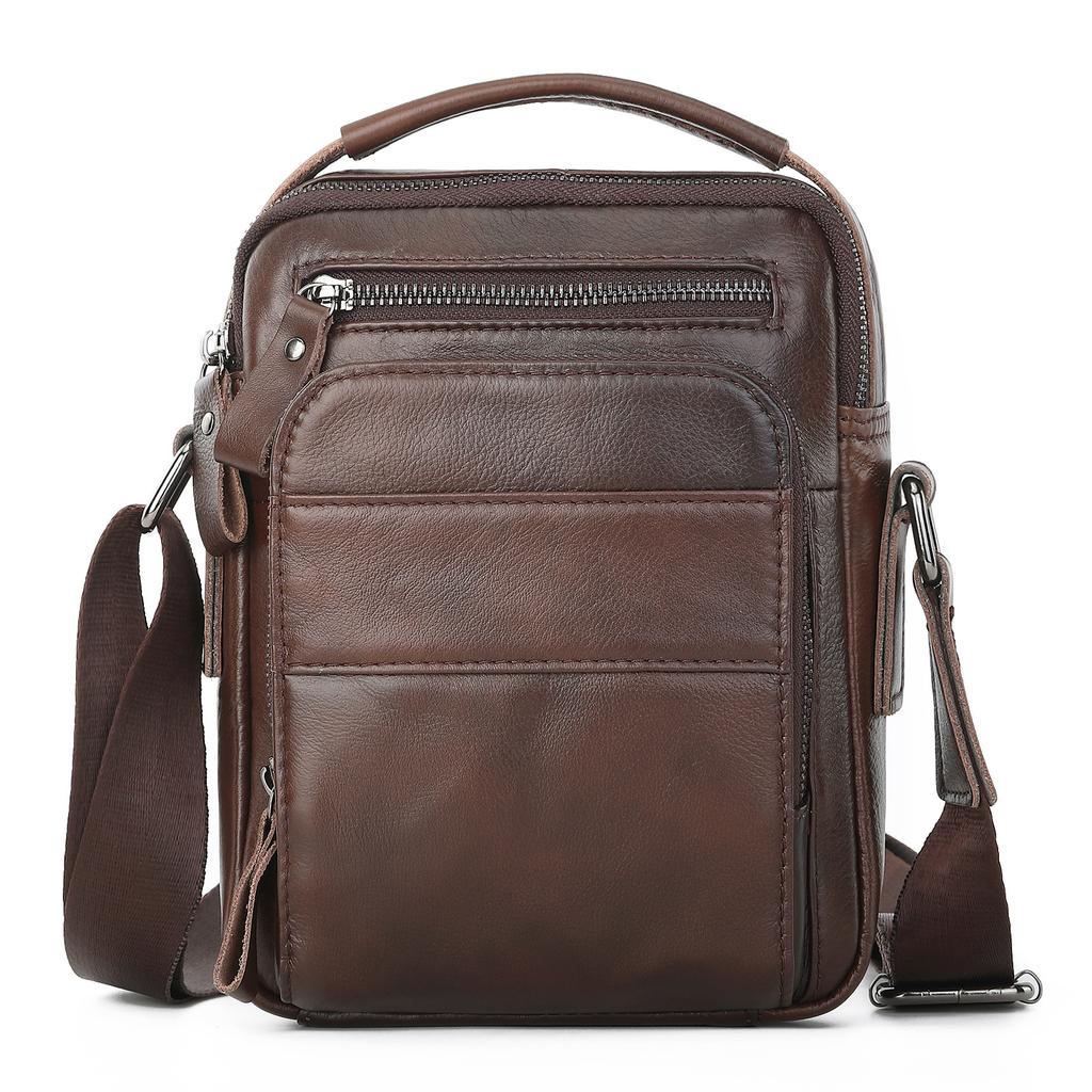 Genți de umăr din piele naturală pentru bărbați geantă messenger vintage tote genți crossbody geantă de mână