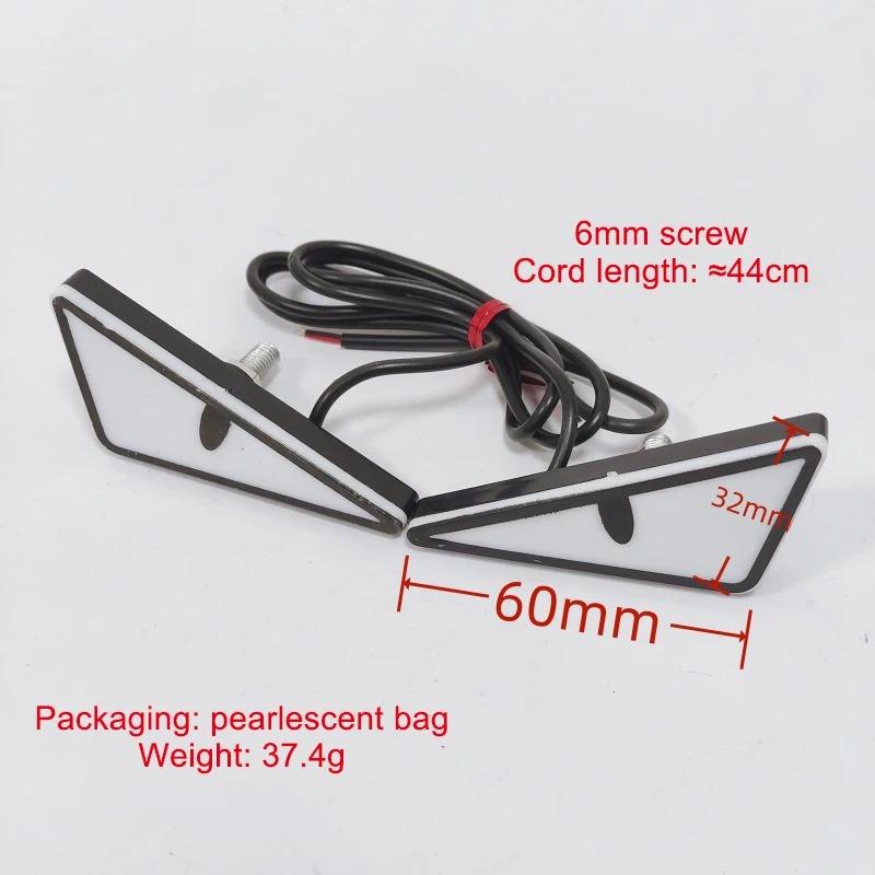 2Pcs Universal Car LED Devil Eyes Light Demon Eyes Headlight Motorcycle Turn Signal Flasher Tail Lamp Mini Auto Decoration Lights