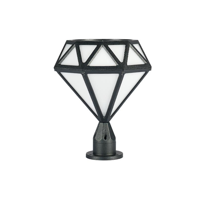 Super Bright LED Diamond Post Cap Light - Waterproof Outdoor Garden & Courtyard Lamp