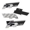 3D Metal R Line Logo, Car Front Grill Badge Rear Trunk Emblem Sticker for G-ol-f 4 5 6 7 P-ol-o P-assa-t T-igua-n T-oura-n C-C T-ouare-g