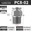 Stainless Steel Pneumatic Air Hose Quick Connect Elbow PC4-01/PL6/8/10/12 Connector