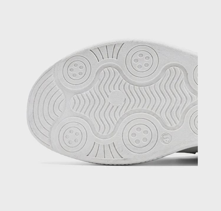 Men's Spring High-Top Casual Dad Sneakers - Trendy Thick-Soled White Korean-Style Running Shoes