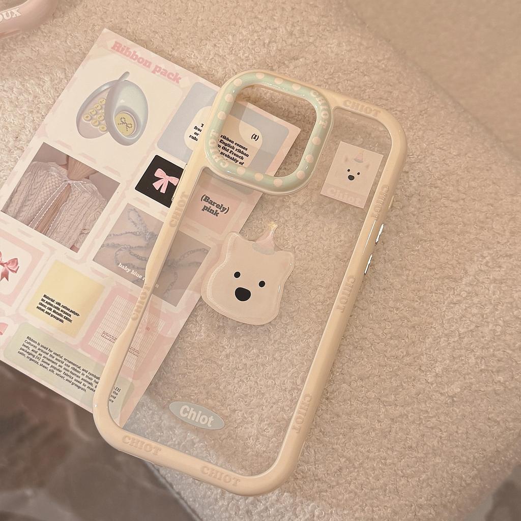 Cute Animal Avatar Suitable for IPhone 16 Mobile Phone Case Apple 15 Three Dimensional 14Pro Max Acrylic 13