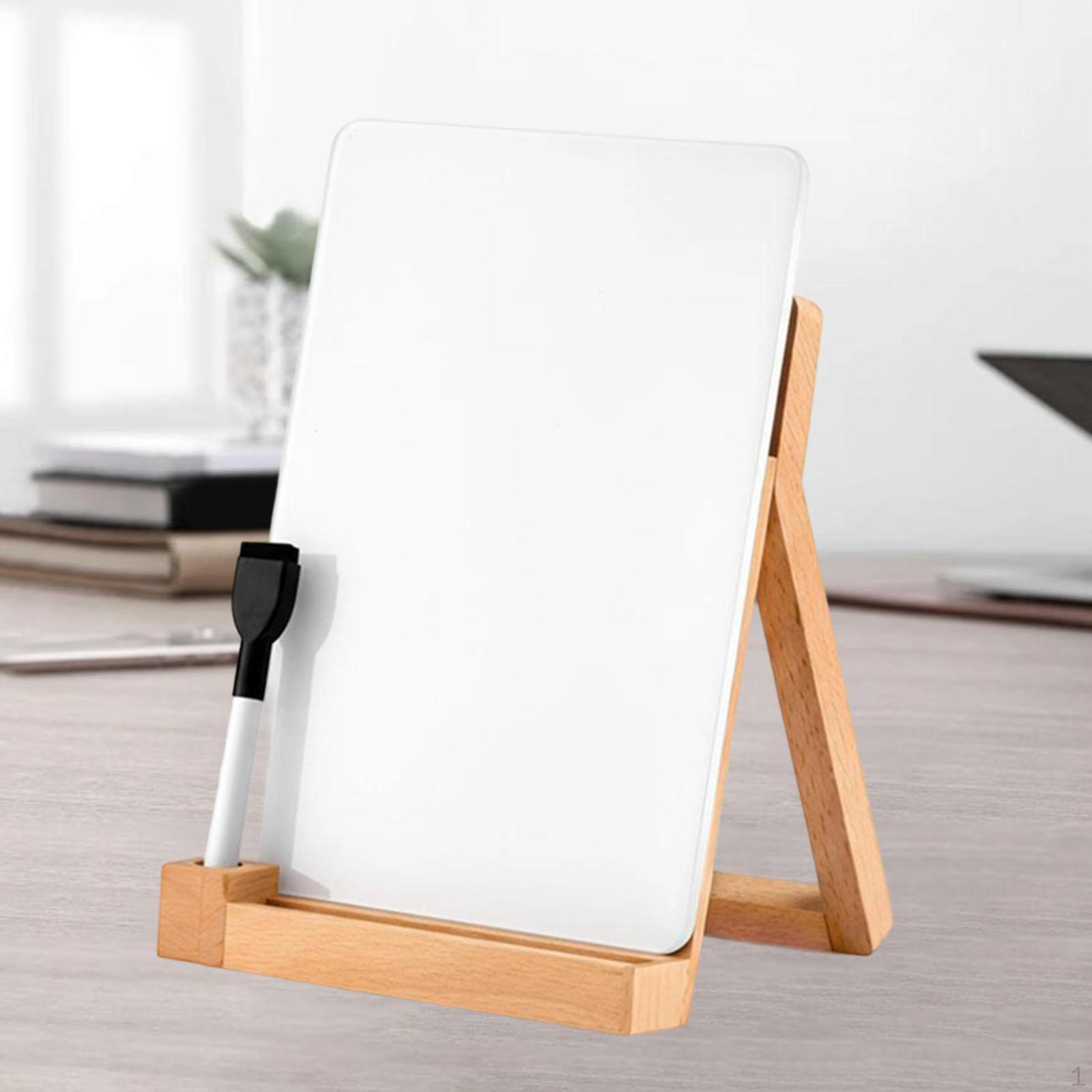 Desktop Message Board Desk Memo Sign Erasable Small Dry Erase Writing Drawing Supplies for белый