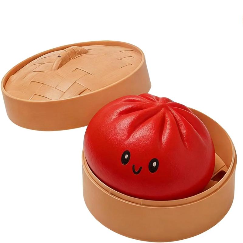 

Colorful Dumpling Squishes Stress Balls Fidget Sensory Toys Simulation Food Squishies Bun With Steamer Squeeze Dough Ball Gifts*