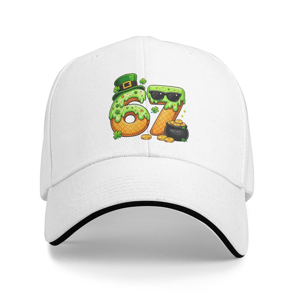 Summer Boys St Patricks Day 6 7 Six Seven 67 Shamrock Baseball Cap  Running Hippie Streetwear Print Trucker Hat Baseball Caps