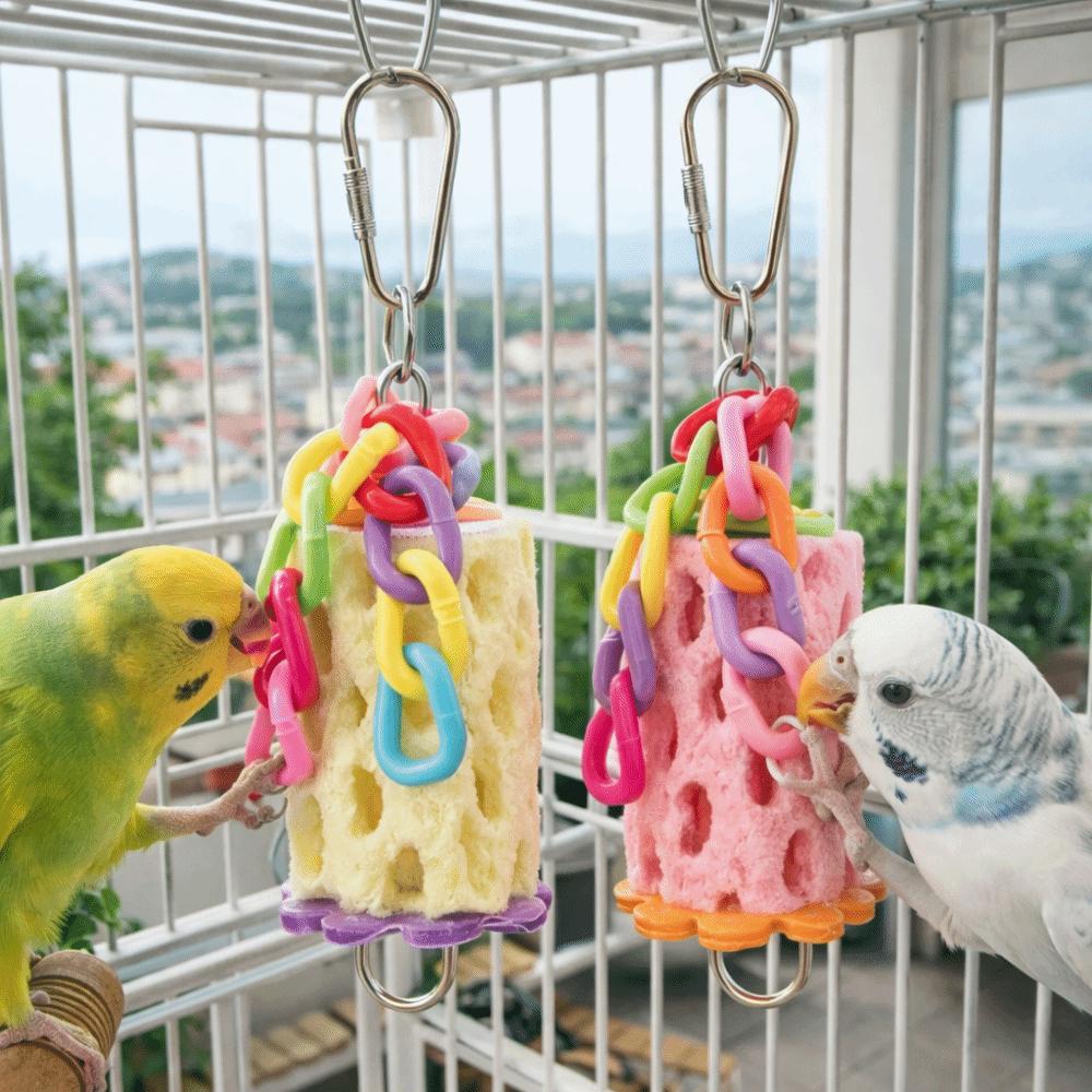 Interactive Hamster Grinding Stone Hanging Birds Grinding Perch Funny Parrot Chewing Toys  Hamster
