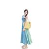 Mint milk green suspender dress, new women's summer French gentle design, waist A-shaped long skirt
