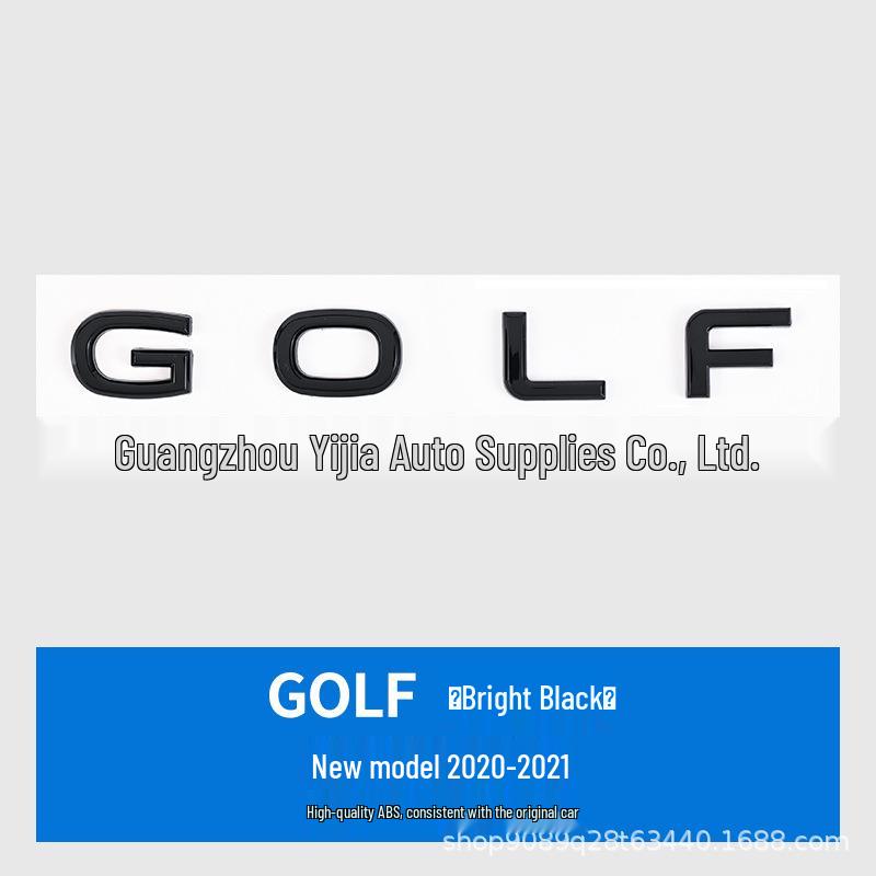 Volkswagen Golf Heckklappe Englische Logo-Aufkleber für Neue und Alte Modelle