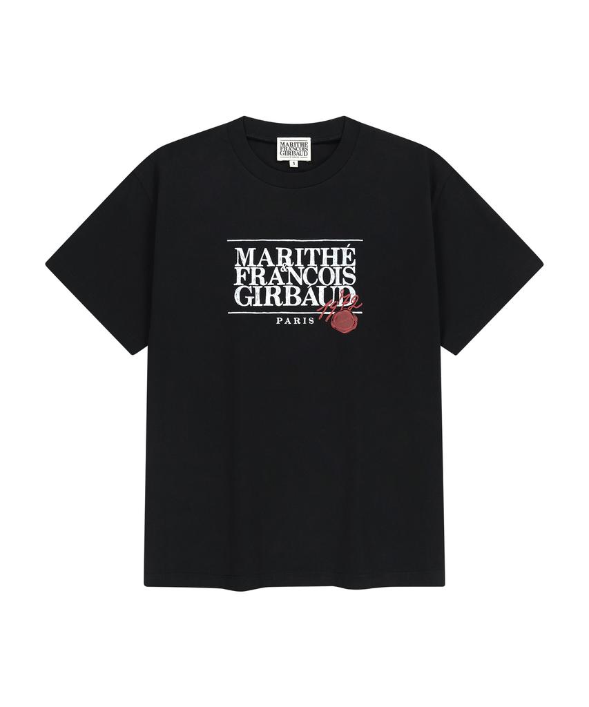 Malittepeulangsowajeobeo Stamp Classic Logo Tee Black