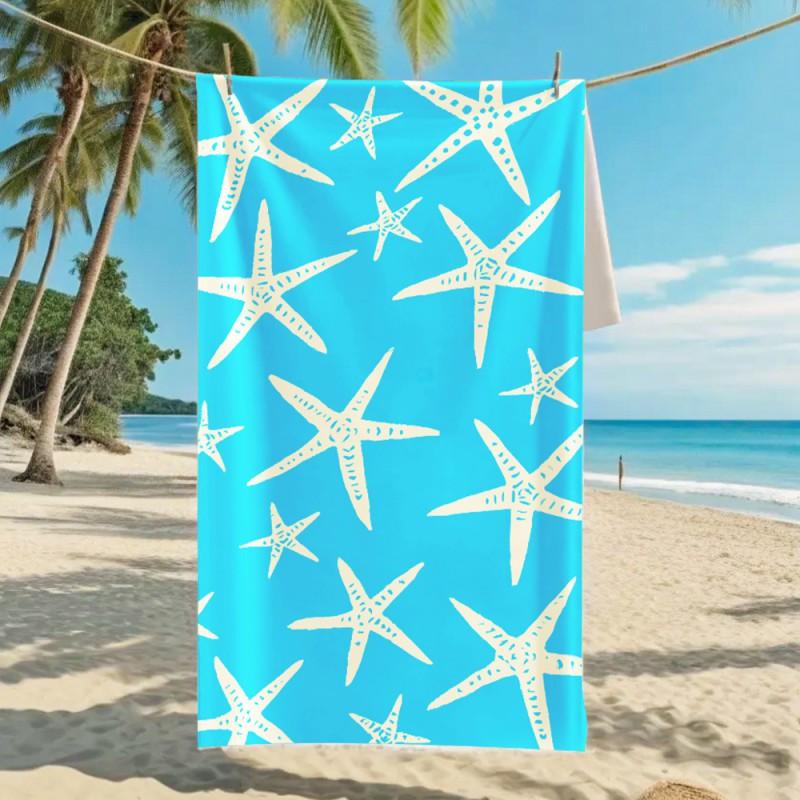 Ultra Absorbent Microfiber Beach Towel With Sea Turtle Print Quick Dry Large Size 70x140cm Pool Vacation Travel
