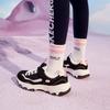 Skechers I Conik Synthetic Leather Low top Casual Shoes Black Pink Unisex 8701646L-BKNP