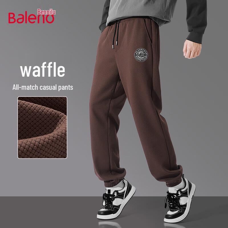 Baleno Men's Waffle Knit Jogger Pants