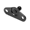 4pcs 10mm Auto Ball Studs Mounting Brackets Black  for Gas Struts Shocks