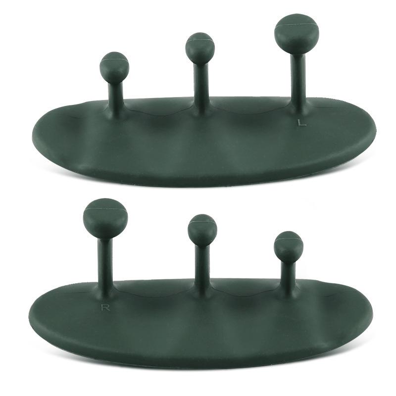 Three-Finger Anti-Slip Silicone Grip Pad for Barbell and Fitness Equipment