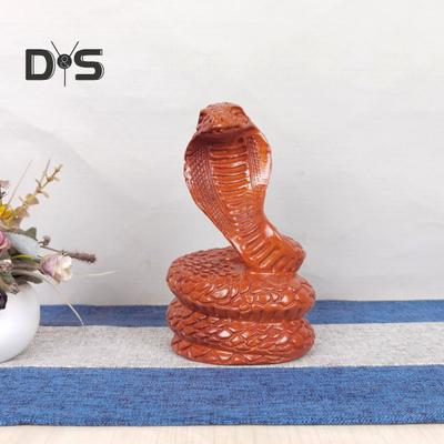 Figurina di serpente in legno, mascotte dello zodiaco cinese d'epoca, modello di serpente, buona fortuna, mini statua di animale, scultura, decorazione da tavolo Feng Shui