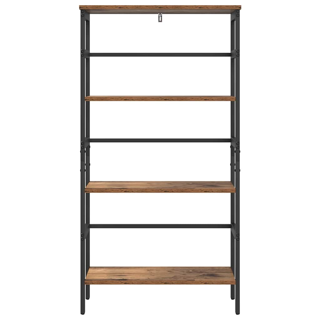 Vintage Wood Bookshelf 60 x 29.5 x 115 cm Engineered Wood