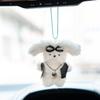 8Cm Rabbit School Bag Pendant Tide Cool Cute Creative Doll Keychain Student Couple Schoolbag Car Keys Cartoon Rabbit Plush Doll