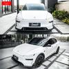 Tesla Model YL CMST Style Real Carbon Fiber Front & Rear Lip Hood Kit