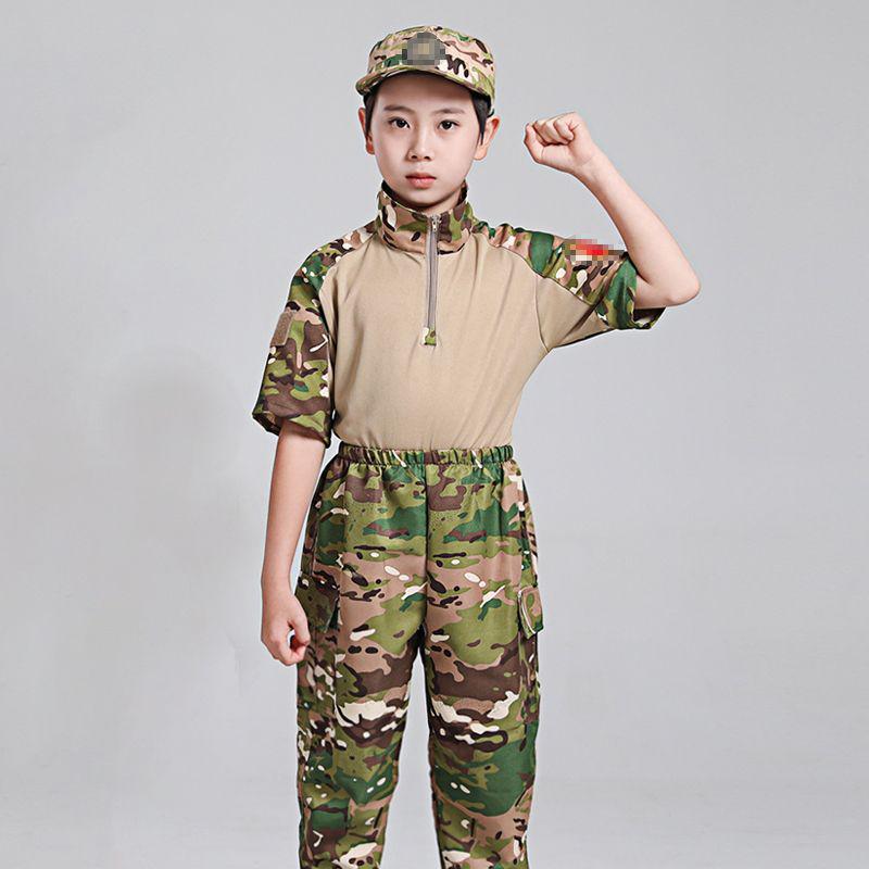Children's Camouflage Frogsuit for Summer Camp, Outdoor Training, and Military Activities