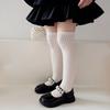 Stylish Children's Knee High Socks Soft and Breathable Above Knee Stockings Solid Non Slip Thickened Bottom Warm Socks