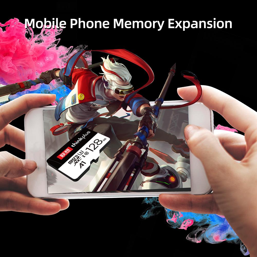 Lenovo TF-Karte 256 GB 128 GB 64 GB 32 GB TF Flash Class10 Hochgeschwindigkeits-Speicherkarte Kompatibel mit Smartphone-Kamera Tablet Dash Cam A1