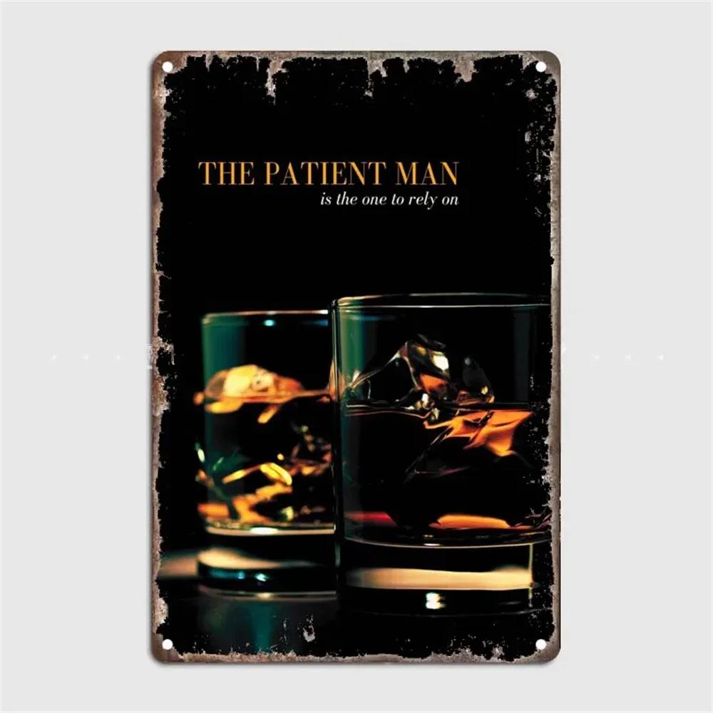 Vintage Whiskey Cigar Poster Metal Tin Sign Plaque Retro Decorative Plates For Garage Club Man Cave Bar Hotel Cafe Wall Decor