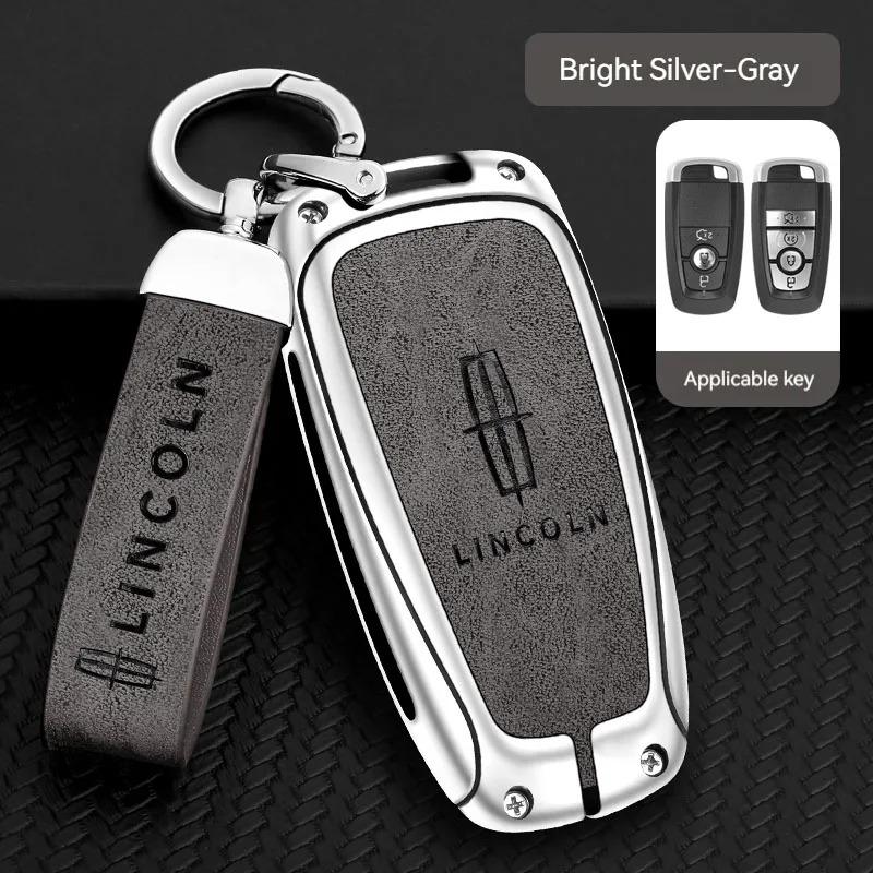 Car Key Case Cover Shell Bag Auto for Lincoln Continental MKC MKZ MKX Navigator Z Nautilus Aviator Corsair 2017 2018 2019 2022 UU111