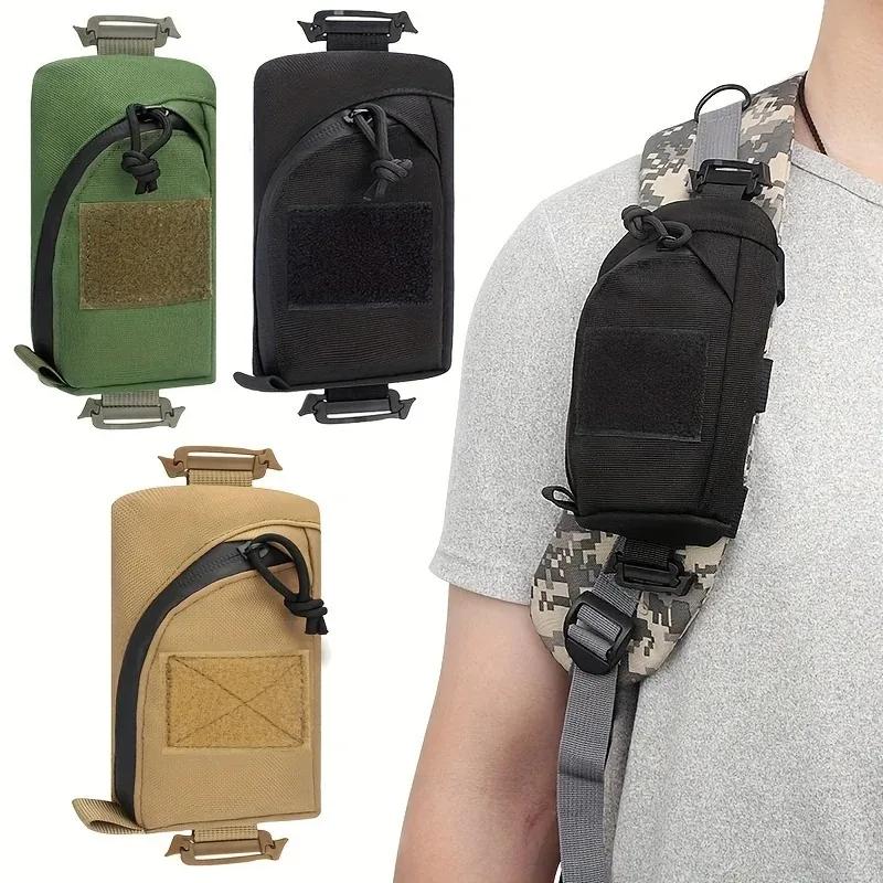 Tactical EDC Accessory Bag, Outdoor Portable Hiking Equipment, Mountaineering Mobile Phone Holster, Durable Oxford Cloth
