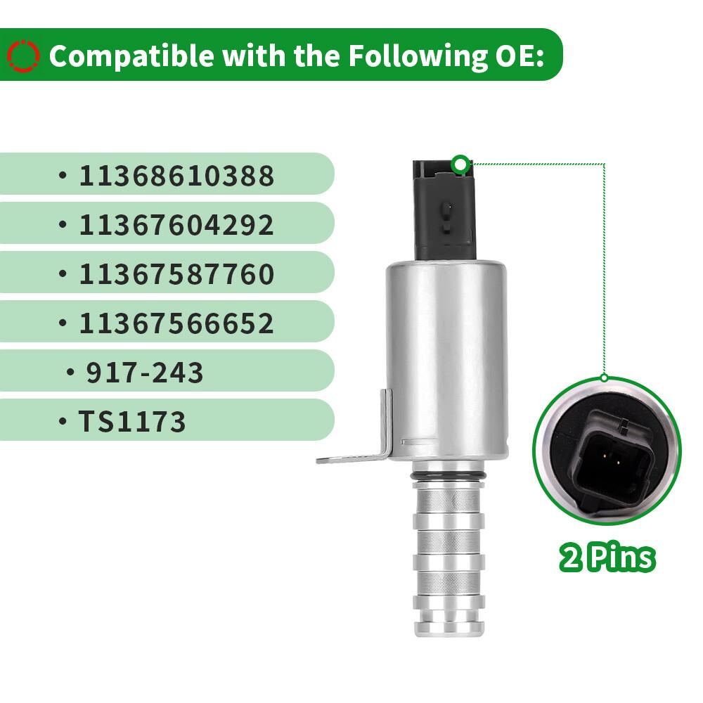 2Pcs Variable Valve Timing VVT Solenoid For Mini Cooper R56 R58 R59 11368610388