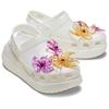Crocs Women White EVA Round Toe Platform Breathable Outdoor Clogs 211629-100