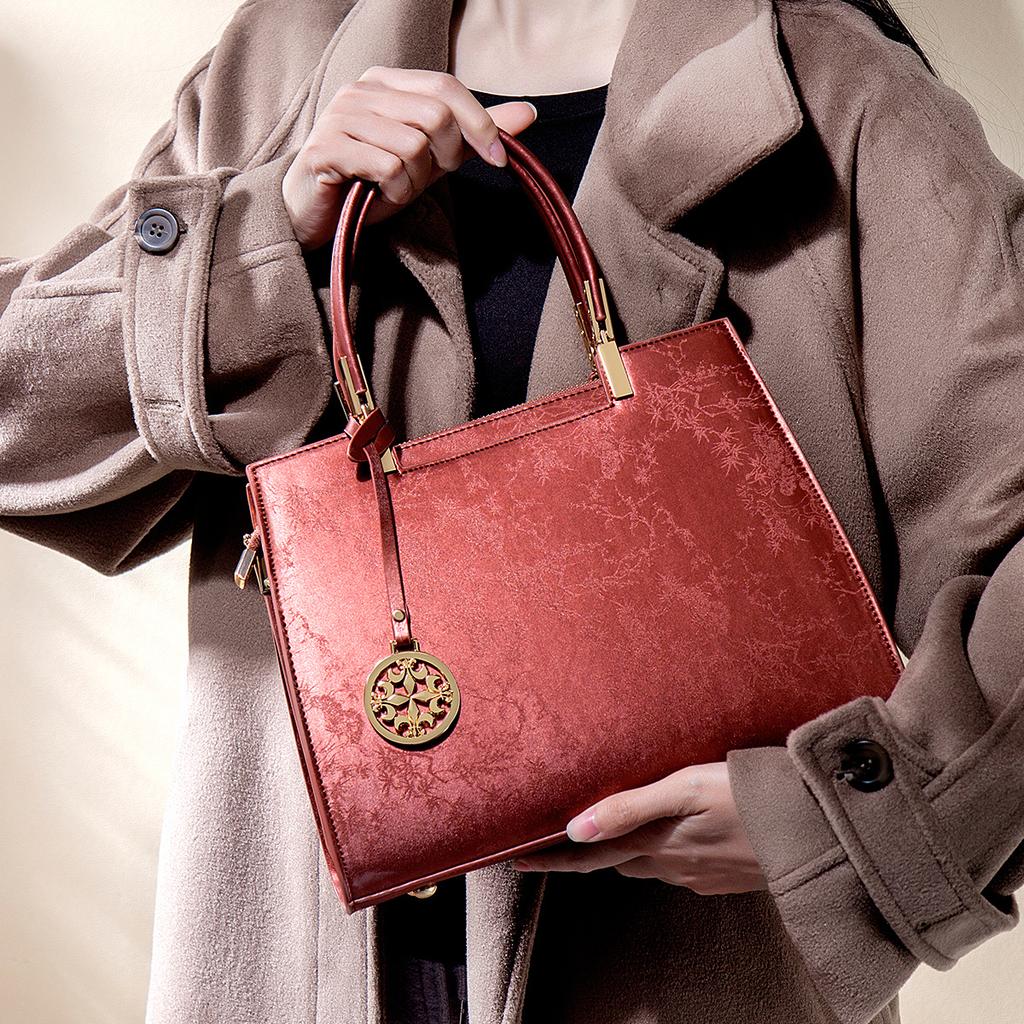Chinese-style mom bag 2025 new fashion high-end elegant large-capacity tote bag casual shoulder bag handbag for women