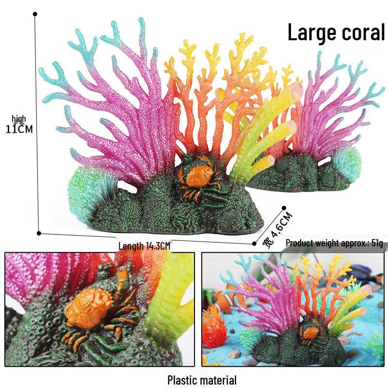 Cross-Border Children's Cognitive Amphibian & Reptile Tortoise Model Fish Tank Ornament Toy