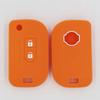 2 Button Silicone car Cover Flip Folding Key Shell Protector For Nissan Micra K12 Note Navara Qashqai PATHFINDER Keyless