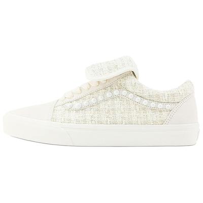 ZHANGQUANSHENIANXIANDING X Old Skool Abrasion Resistant Low Top Skateboard Shoes Unisex White Sneakers VN000EEMQC5