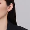 Love Circle Ear Buckle Women's Simple Ins Cold Wind Temperament Versatile Peach Heart Earrings