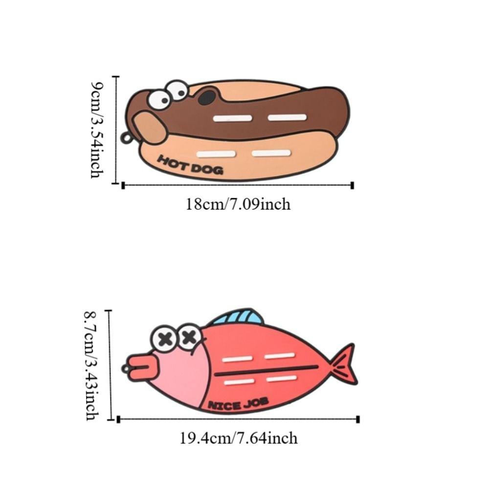 2PCS/SET Anti-Slip Spoon Storage Mat Silicone Heat-Resistant Pad  Countertop Placement