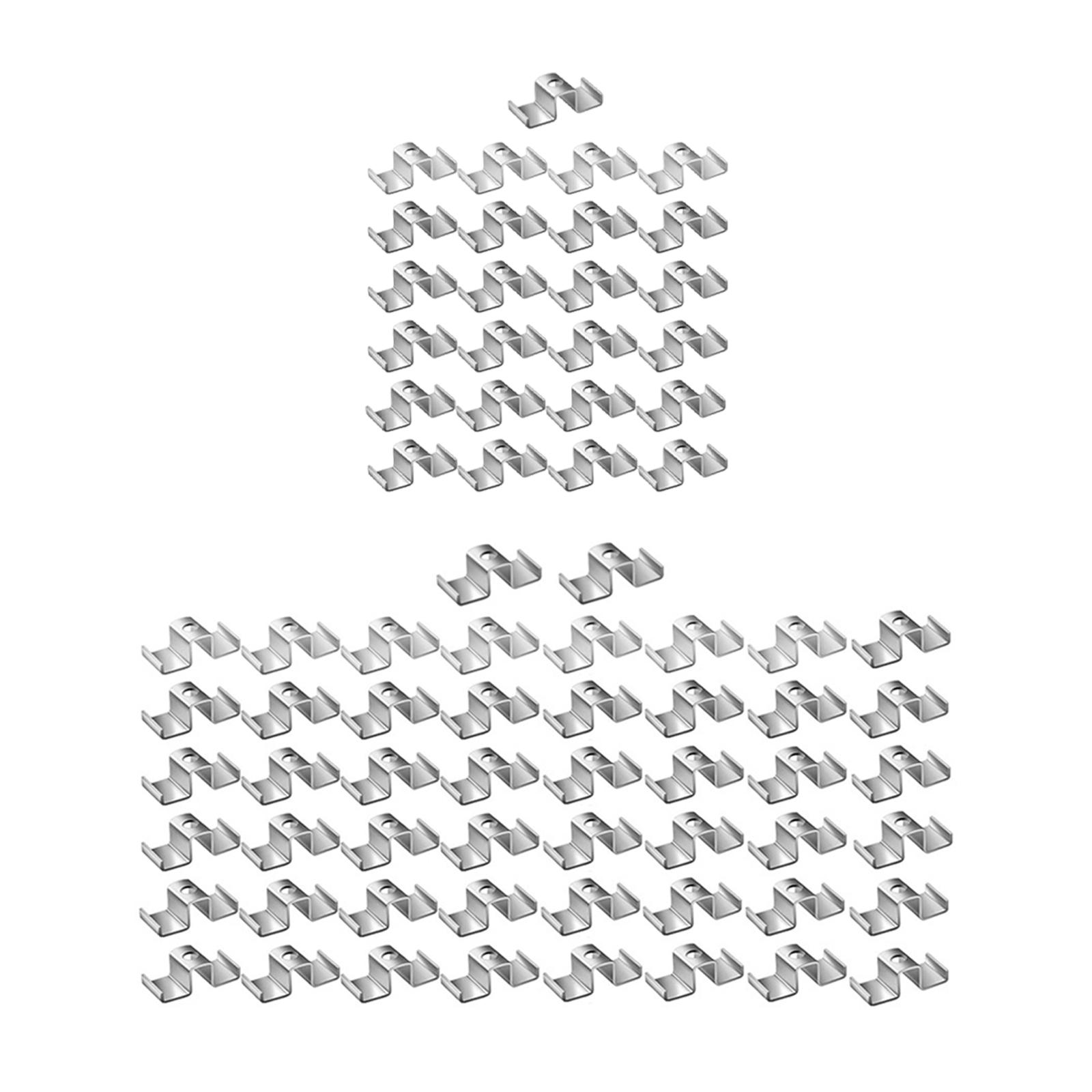 Saddle Clips for Grating for Mezzanines Industrial Flooring Drainage Systems 25Pcs