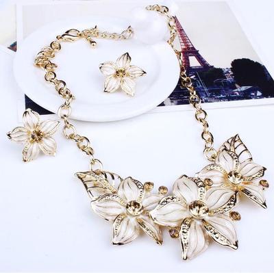 Enamel Jewelry Sets Fashion Geometric Circle Women Accessories