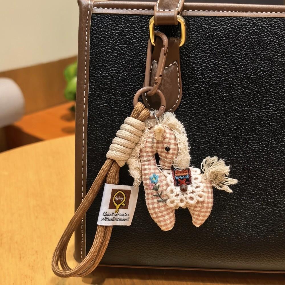 Stuffed Animal Horse Plush Keychain Cute Design Pony Pendant Horse Year Key Ring  Year Of The Horse