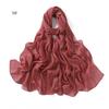Women Big Size Plain Solid Cotton Rayon Crease Hijab Scarf Lady High Quality Wraps and Shawls Musulman Headband Islamic Turban