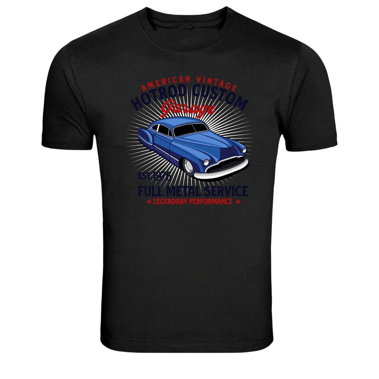 Vintage Hot Rod Custom Garage Classic Car Graphic T-Shirt XL